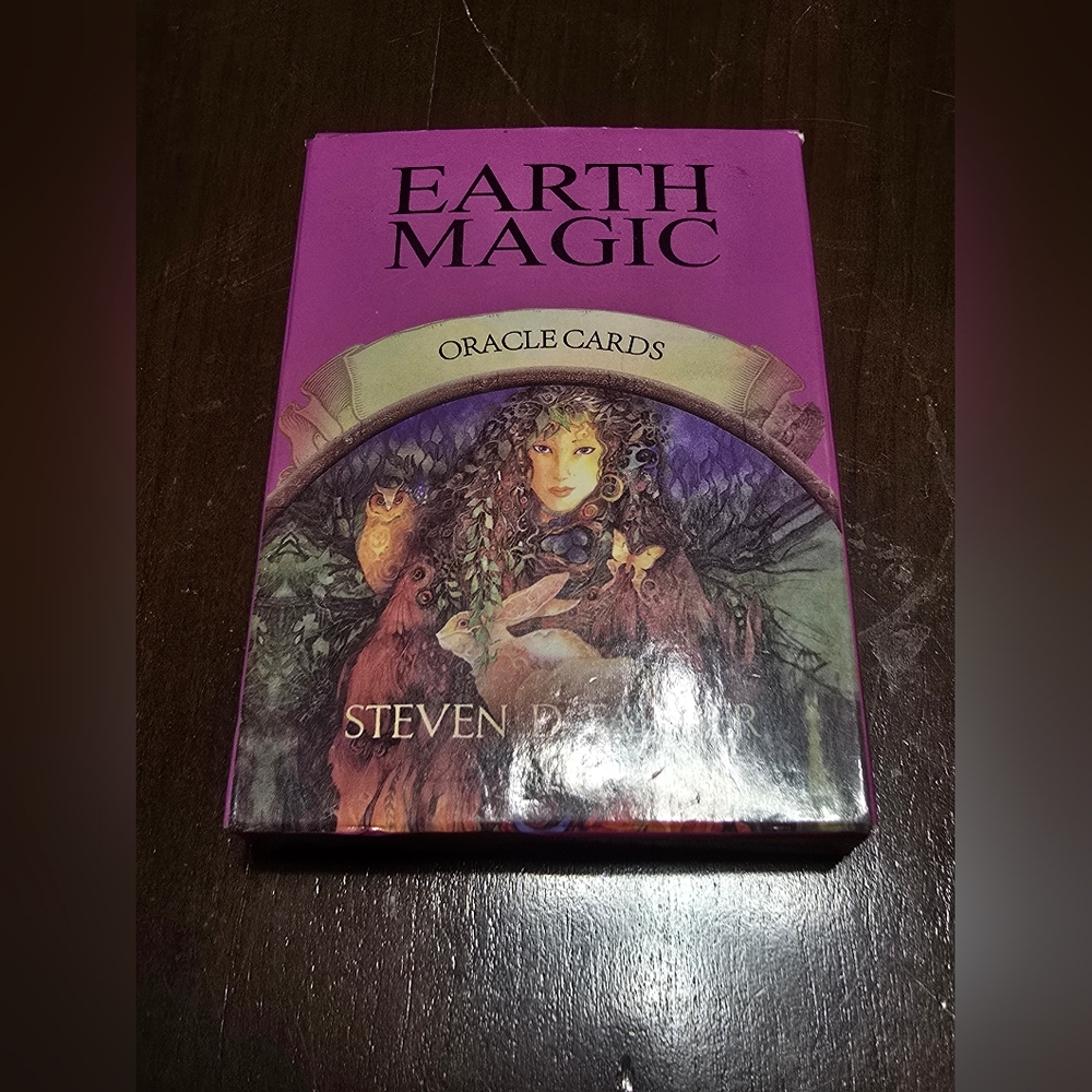 Earth Magic Oracle Cards" by Steven D. Farmer. This product is a deck of 48